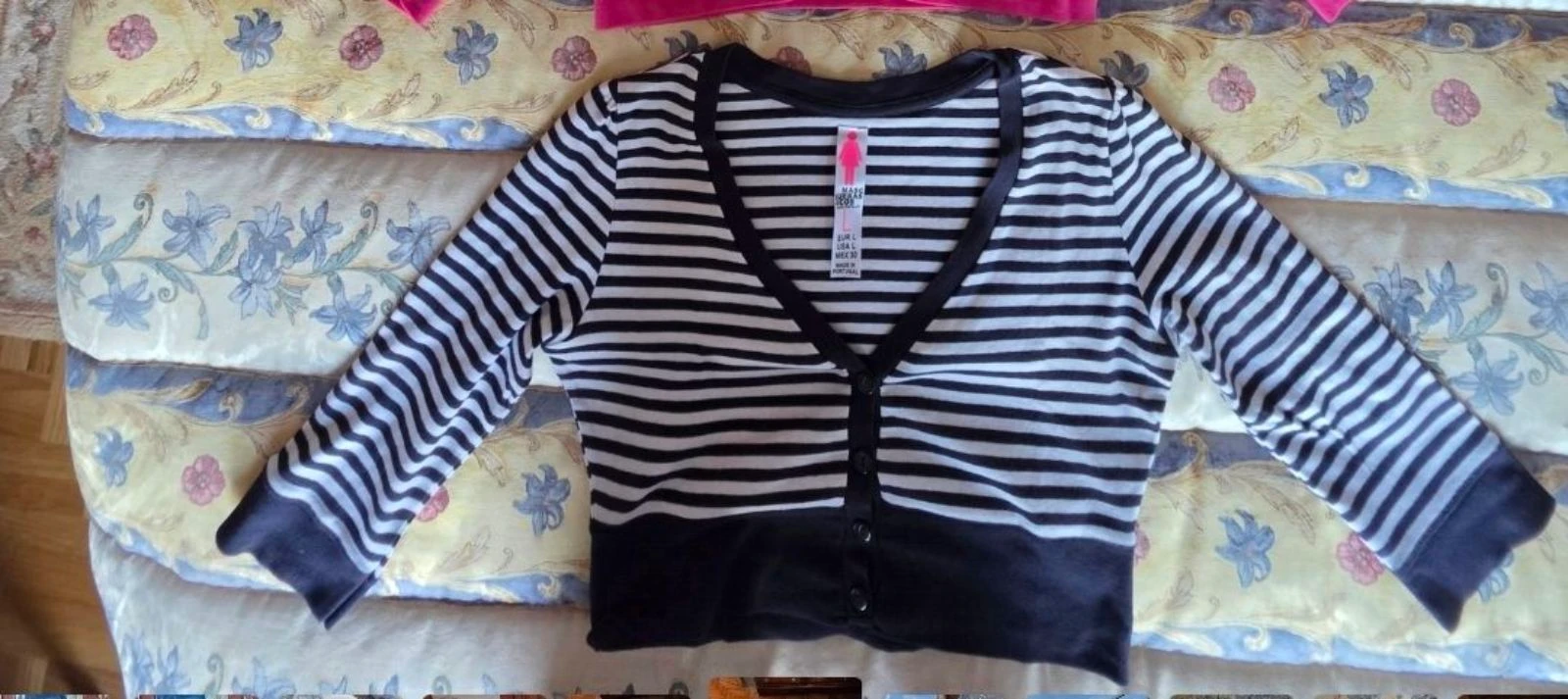 Chaqueta rayas marinera corta talla L